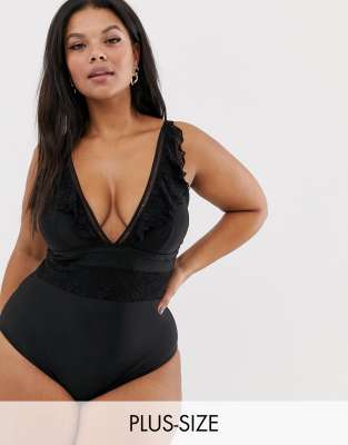 river island plus size swimwear