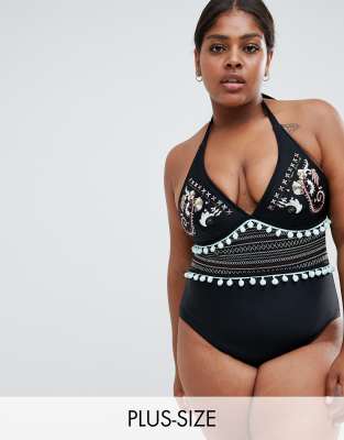 river island plus swimwear