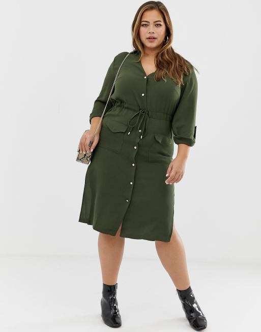 River island cheap utility shirt dress