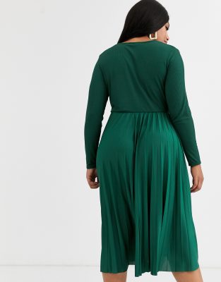 emerald green dress river island