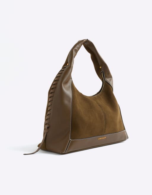 River Island - Pochette à points de surjet - Kaki, 2 de 3