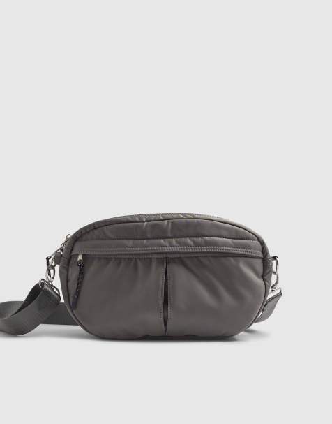 River Island Pocket bum bag in grey - view 1