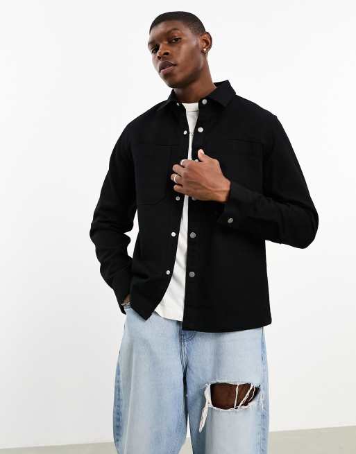 River island hot sale black shirt