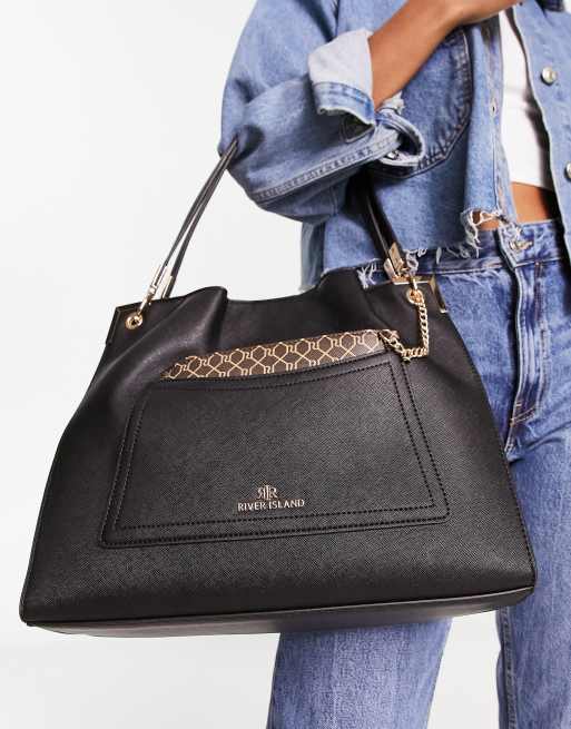 black handbag river island