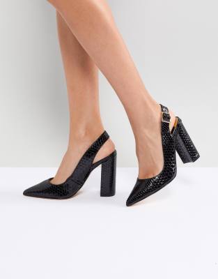 slingback shoes block heel