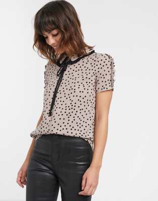 polka dot top river island