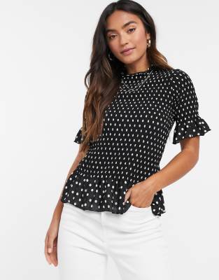 river island polka dot top