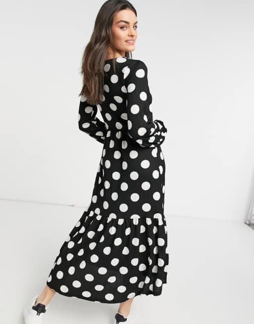 Polka dot dress sales river island