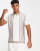 River Island - Polo met korte mouwen en verticale strepen in ecru
