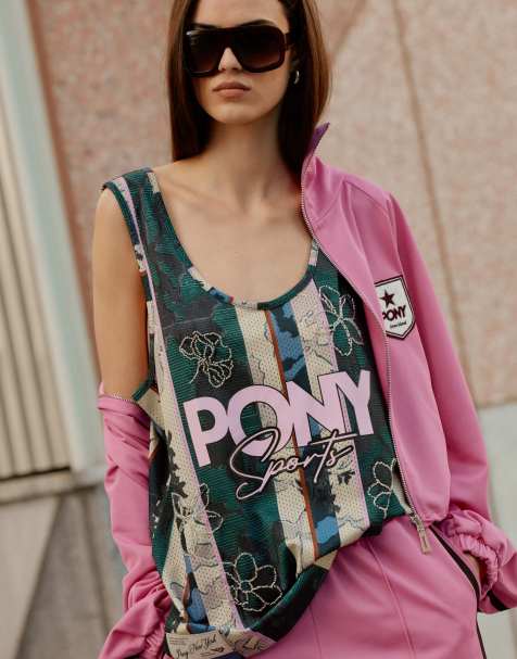 River Island Pony floral print tank top in green
