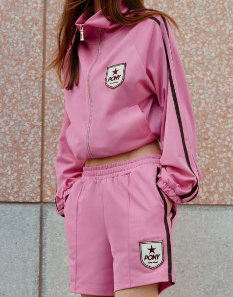 River Island Pony tricot shorts in pink - view 1