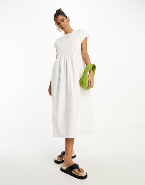 T-shirt Dress - White - Ladies