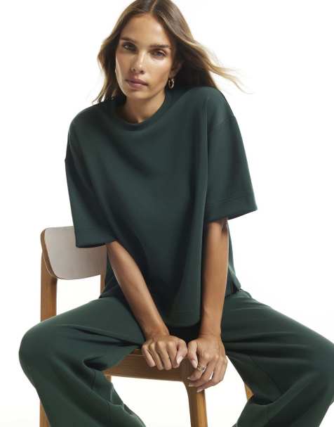 River Island Premium boxy t-shirt in green - view 1