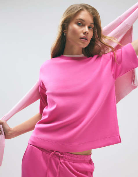 River Island Premium boxy t-shirt in pink