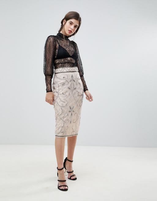 White pencil hotsell skirt asos