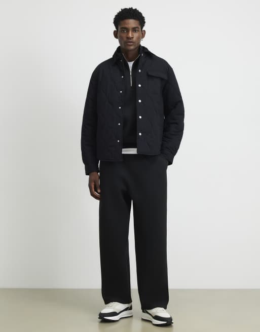 River Island Premium funnel neck sweatshirt in black, 2 of 4