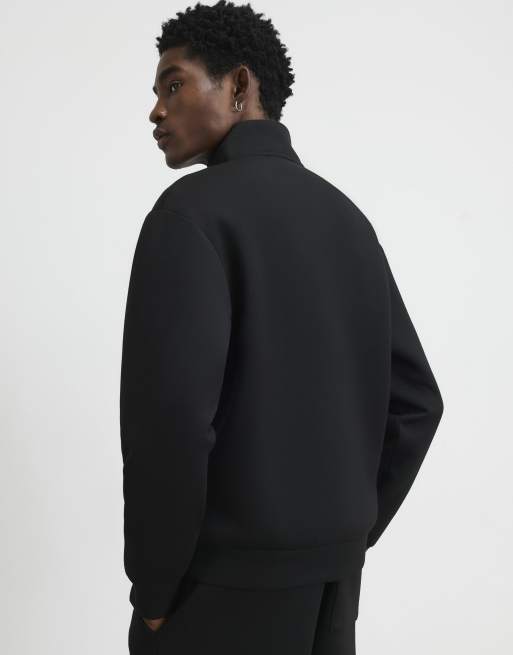 River Island Premium funnel neck sweatshirt in black, 4 of 4