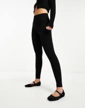 Spanx perfect front split leggings in black