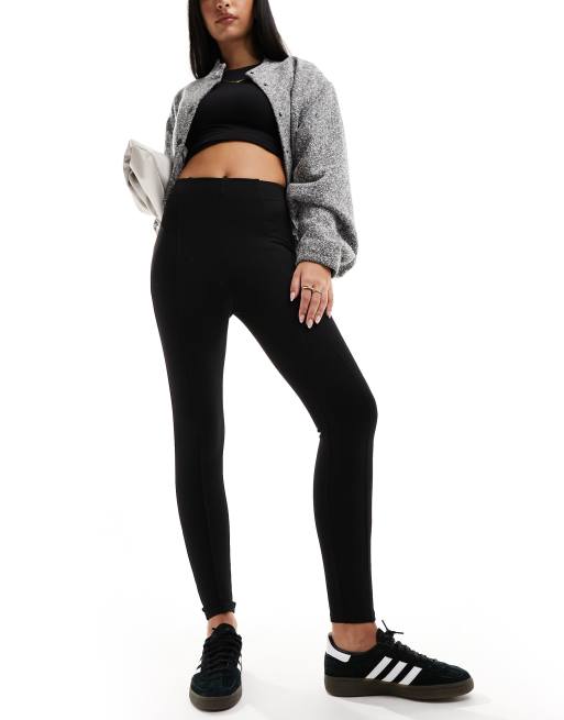 River Island - Premium legging met hoge taille van jersey in zwart