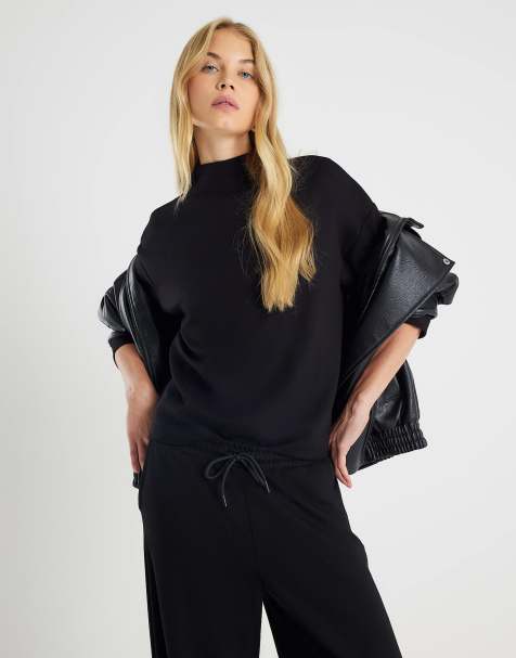 River Island Premium long sleeve top in black - view 1