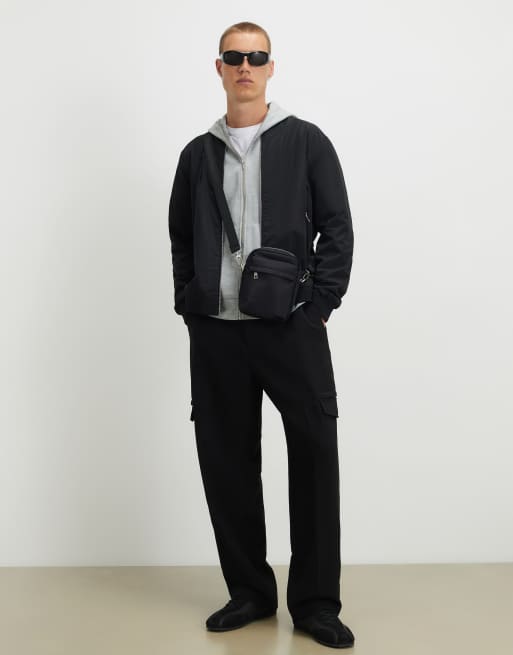 River Island Premium oversized fit zipped hoodie in grey , 3 of 4