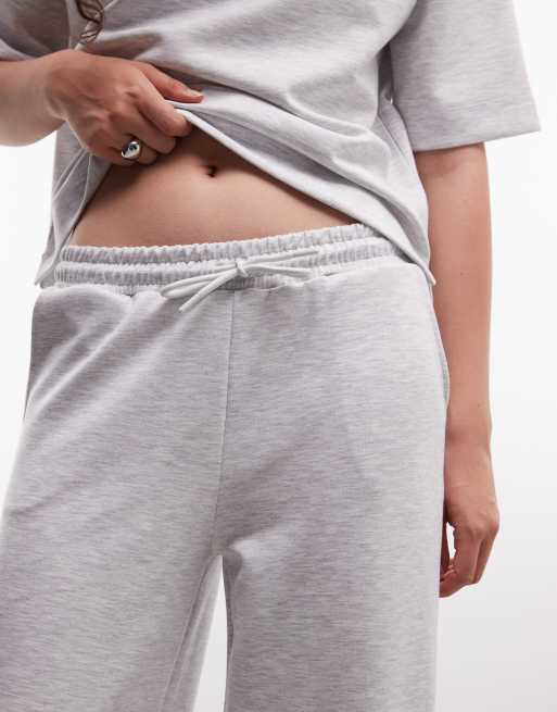 River Island premium wide leg sweatpants in heather gray, 4 of 5