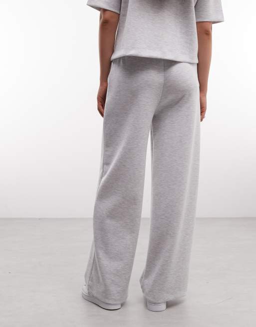 River Island premium wide leg sweatpants in heather gray, 5 of 5