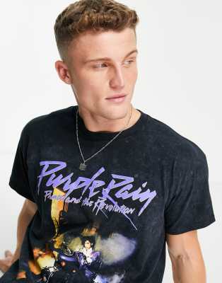 purple rain t shirt dress River Island Prince Purple Rain T-shirt in gray