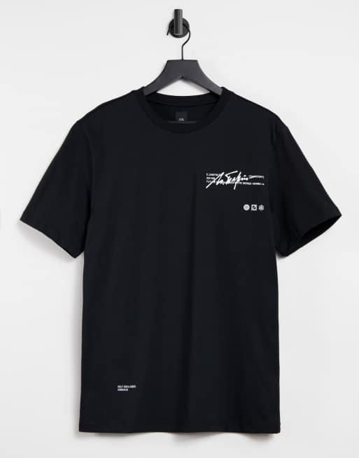 River Island printed t-shirt in black | ASOS