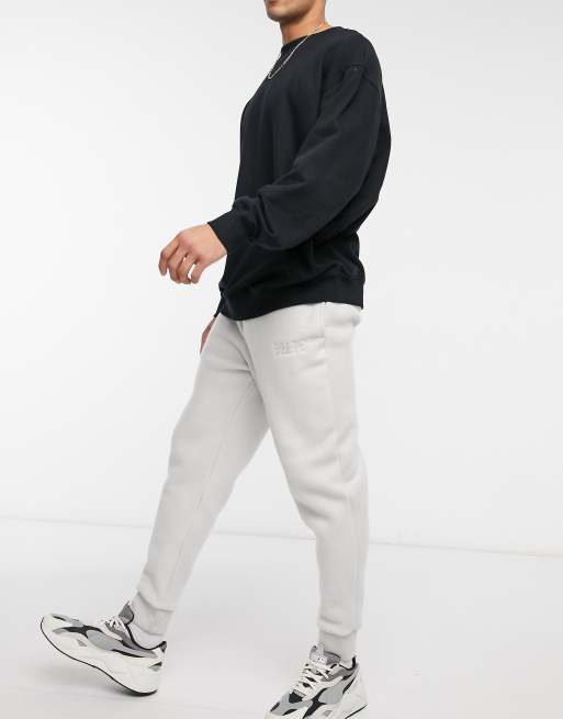 River island Prolific fleece jogger in grey | ASOS