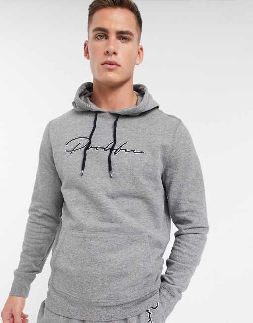 River Island prolific hoodie in gray