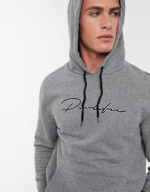 River Island prolific hoodie in gray