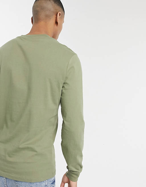 T-Shirts & Vests River Island Prolific long sleeve t-shirt in green 
