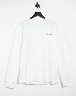 River Island prolific long sleeve t-shirt-White