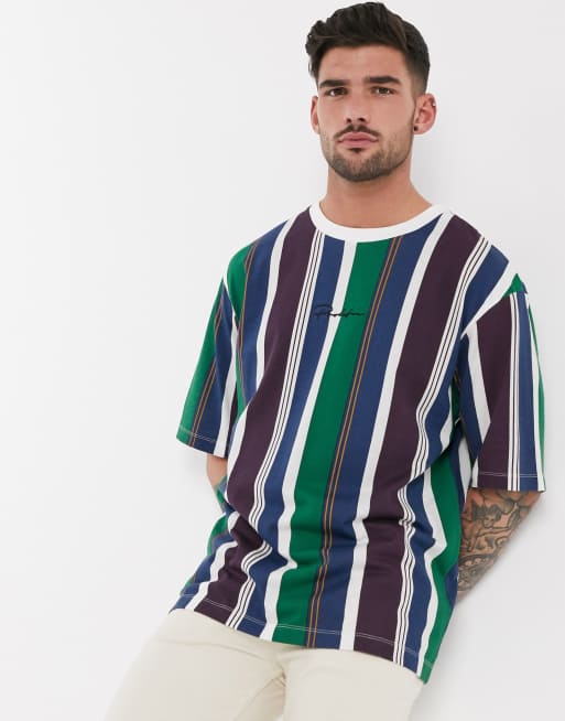 River Island prolific t shirt in MULTI COLOR stripe
