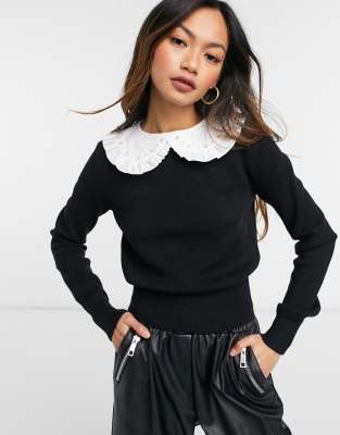 Pull Fille River Island Blanc 2-3 Ans - Col Rond Manches Longues Imprimé Animal (occasion)