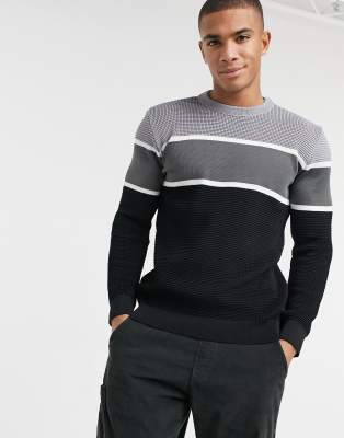 pull en maille gris