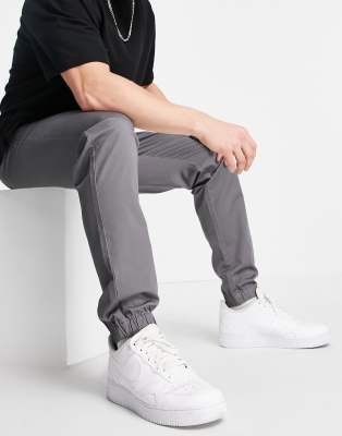 grey cuffed chinos