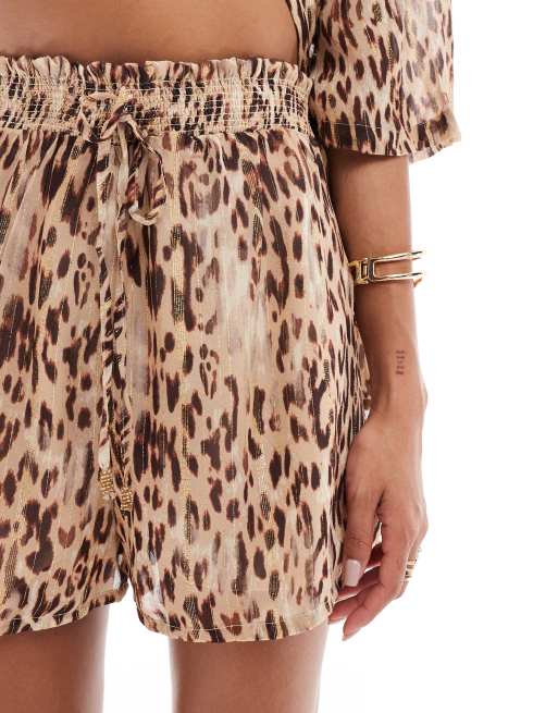 Leopard print shorts river island online
