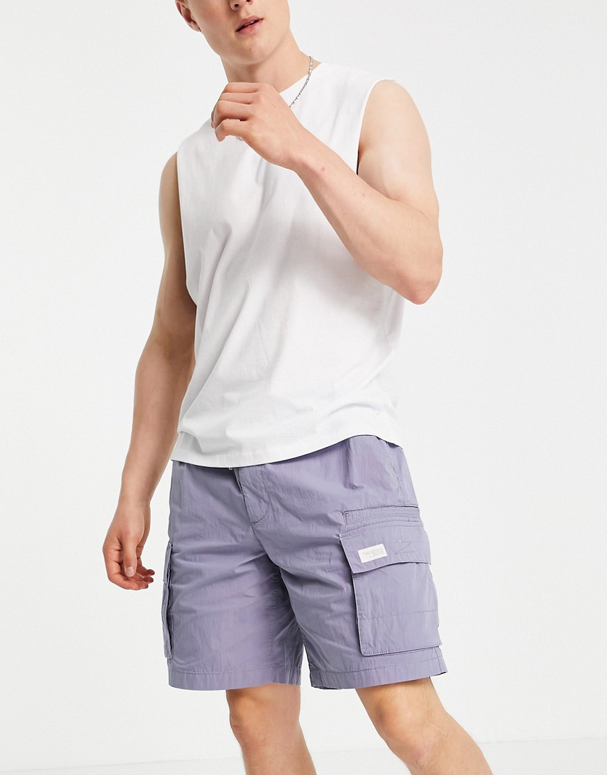 River Island pull on shorts in lilac-Purple