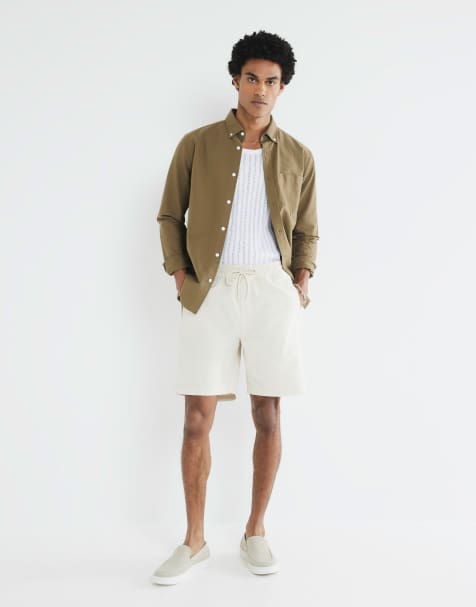 River Island Pull on shorts in stone - medium - view 1