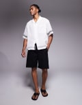 [River Island] River Island pull-on tech shorts in black M BLACK