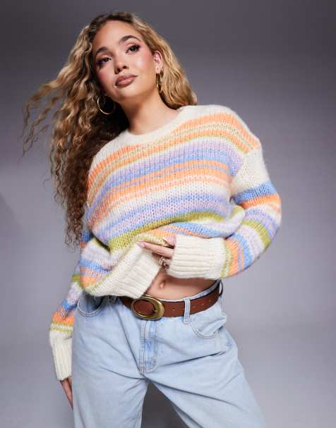 River Island - Pull rayé - Orange - view 1