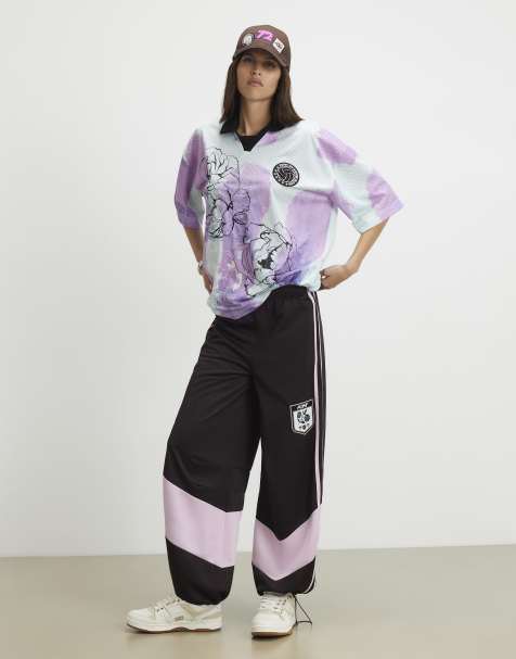 River Island Purple pony printed polo top in white - view 1