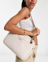 River Island Embossed Cross Body Bag - White