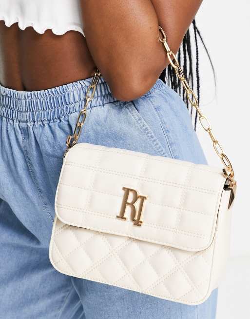 River Island Womens Cream quilted cross body bag - ShopStyle