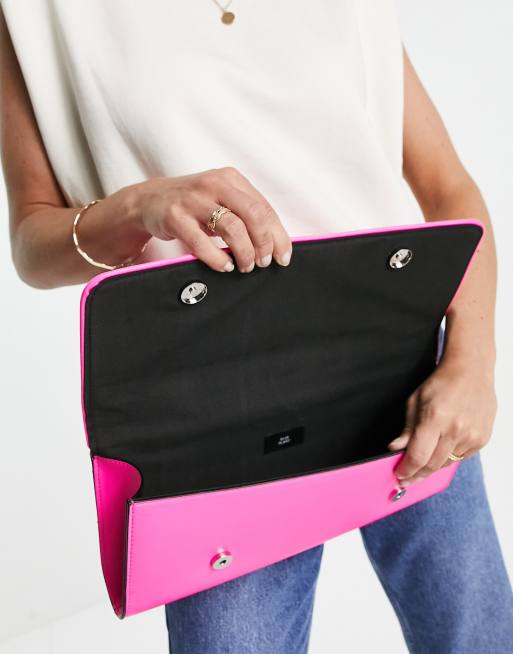 Pink clutch bag river on sale island