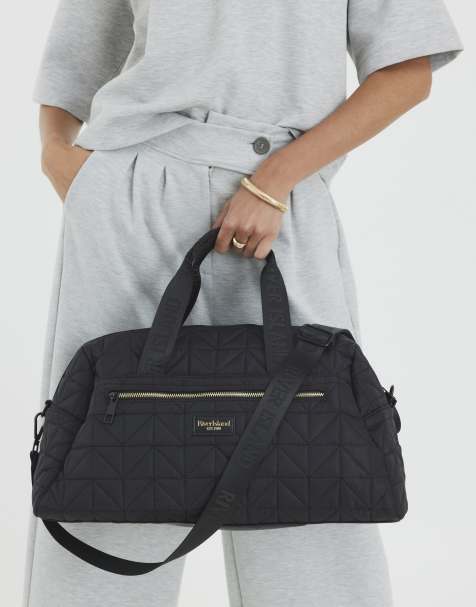 River Island Quilted holdall bag in black - view 1
