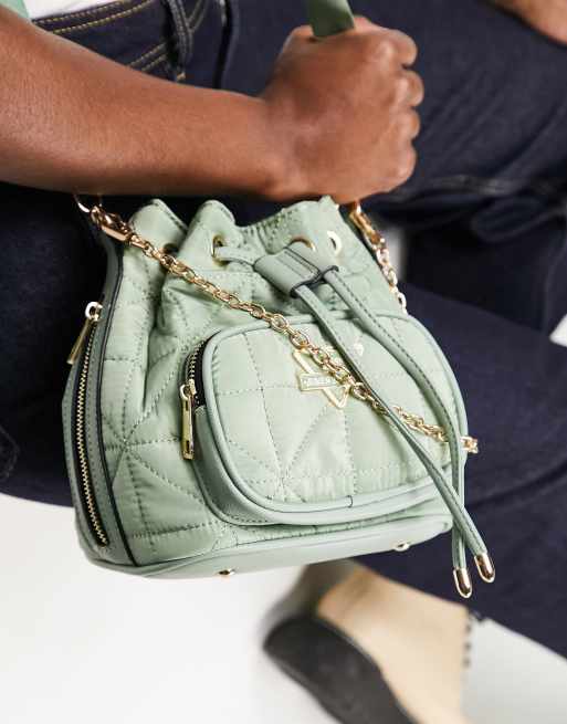 Khaki green discount bag river island