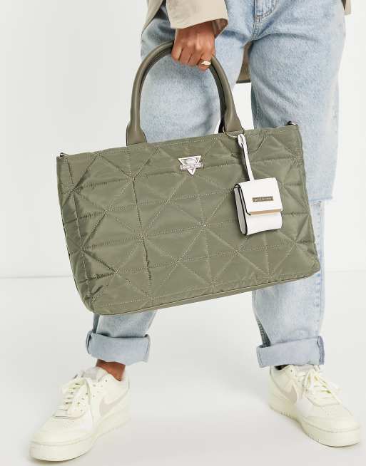 Nylon quilted clearance tote